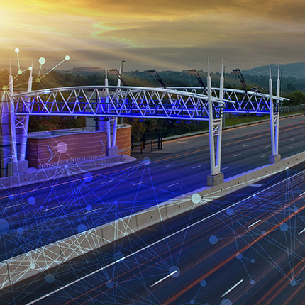 All-electronic tolling gantry